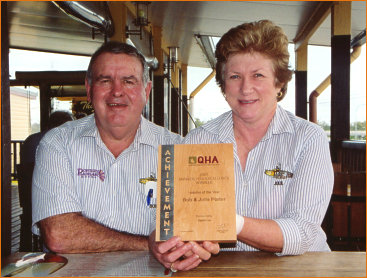 Bob and Julie Porter - QHA's 'Hoteliers of the Year'