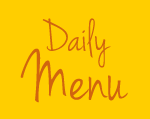 Porters full daily menu for dine in or takeaway